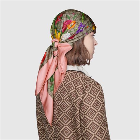 Gucci Silk Scarf Flora 